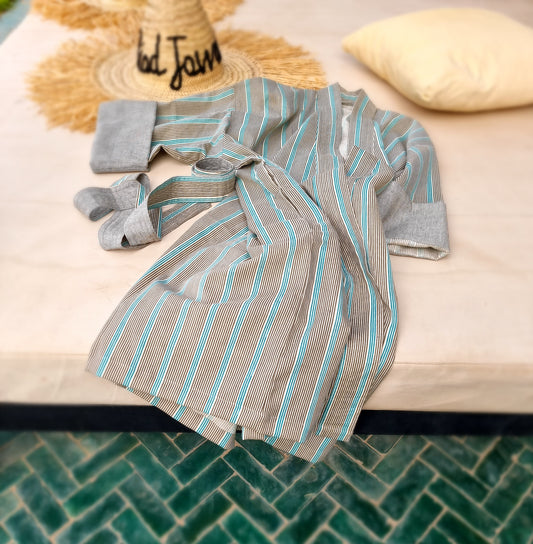 Kimono Lagoon | Functional Cotton Robe