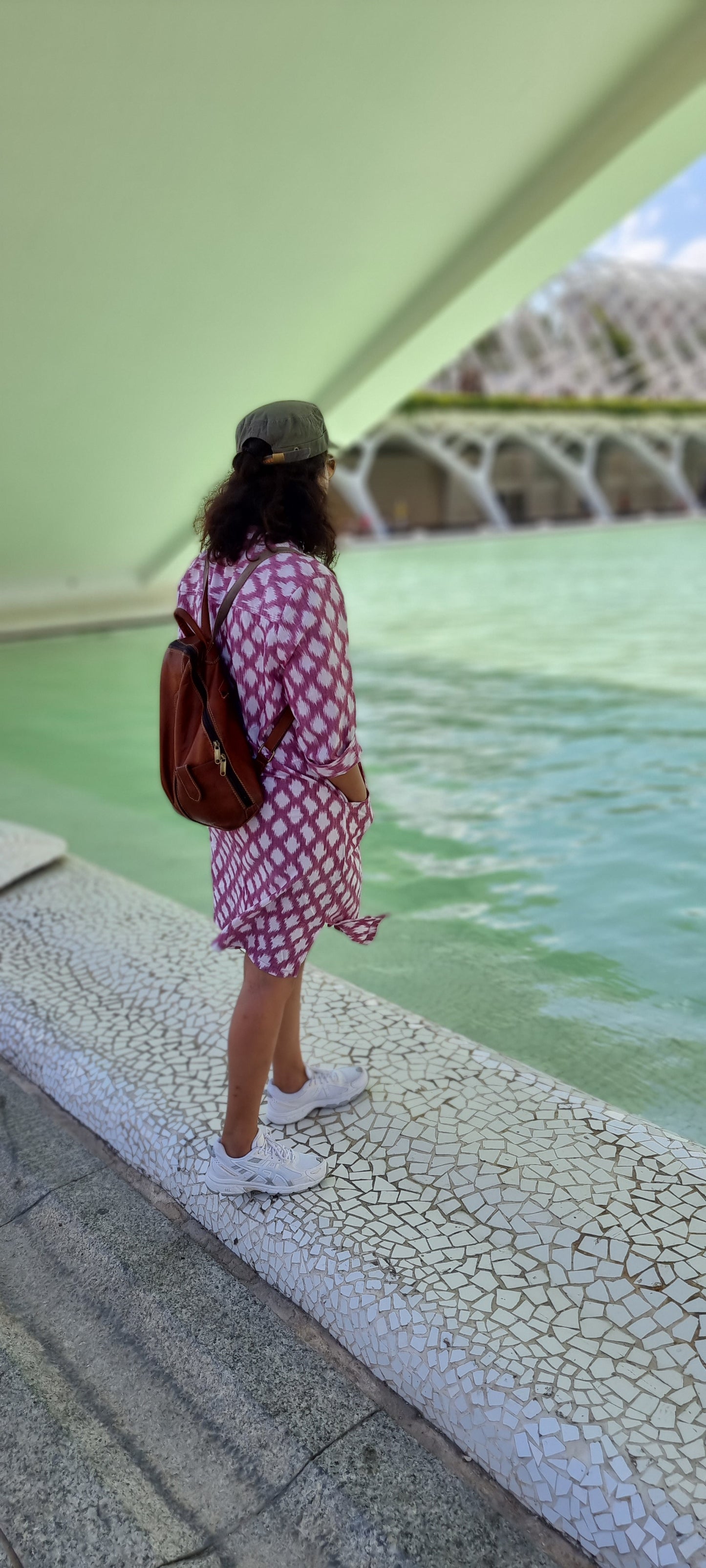 Helen Ikat Dress | Handwoven Cotton Elegance