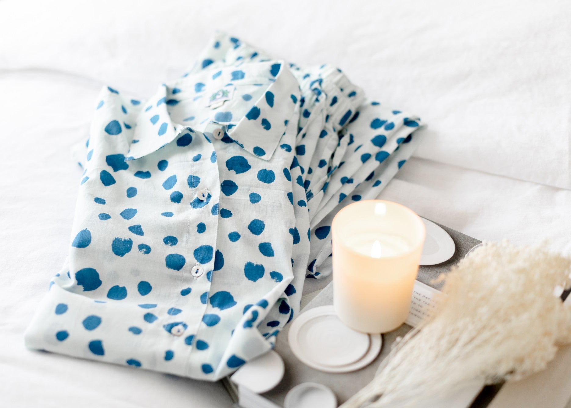 Blue Bubble PJ Set