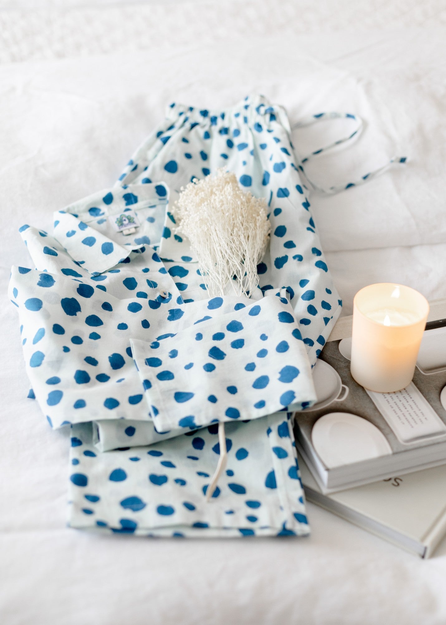 Blue Bubble PJ Set