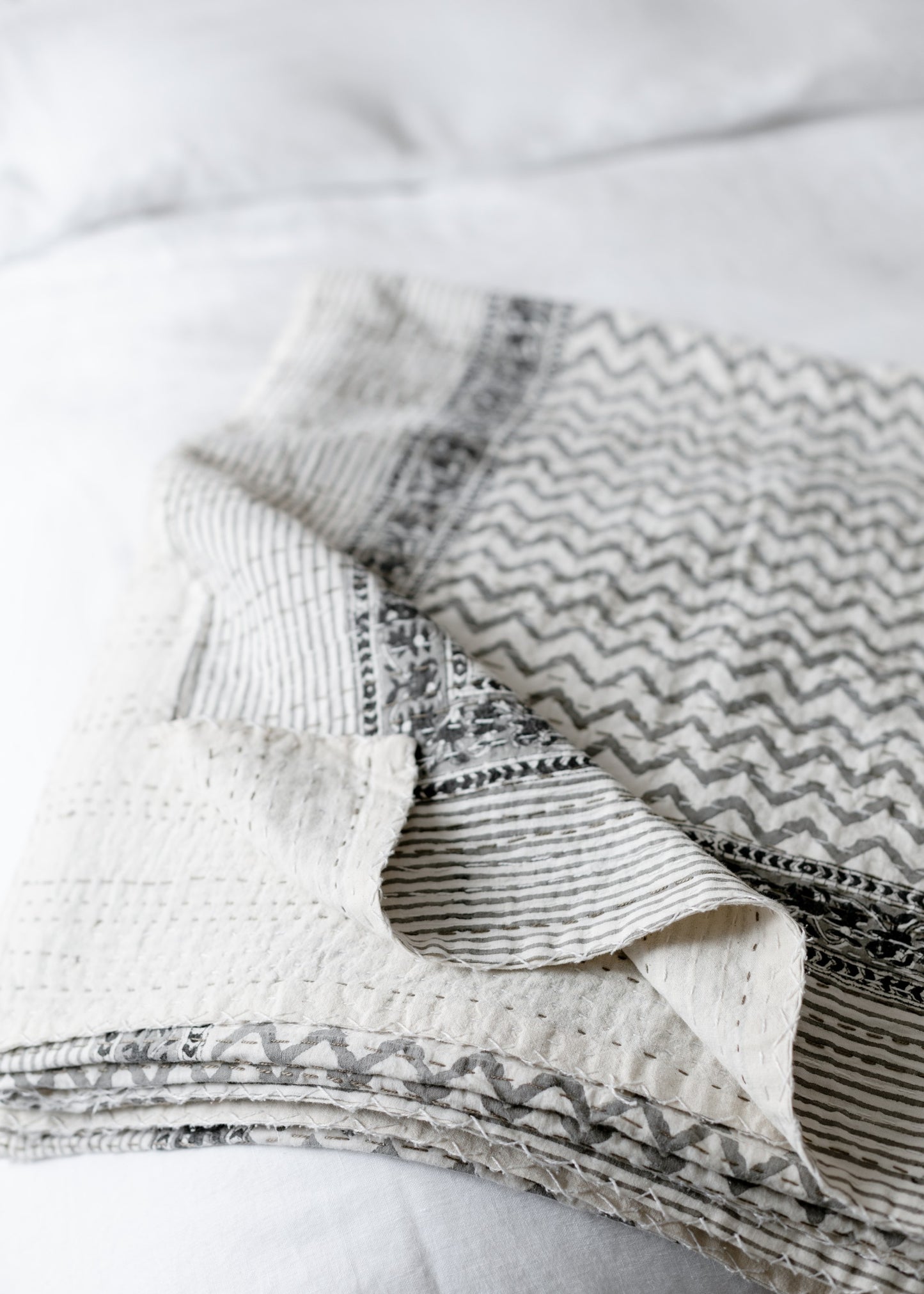 Jaipur Kantha Bed Cover