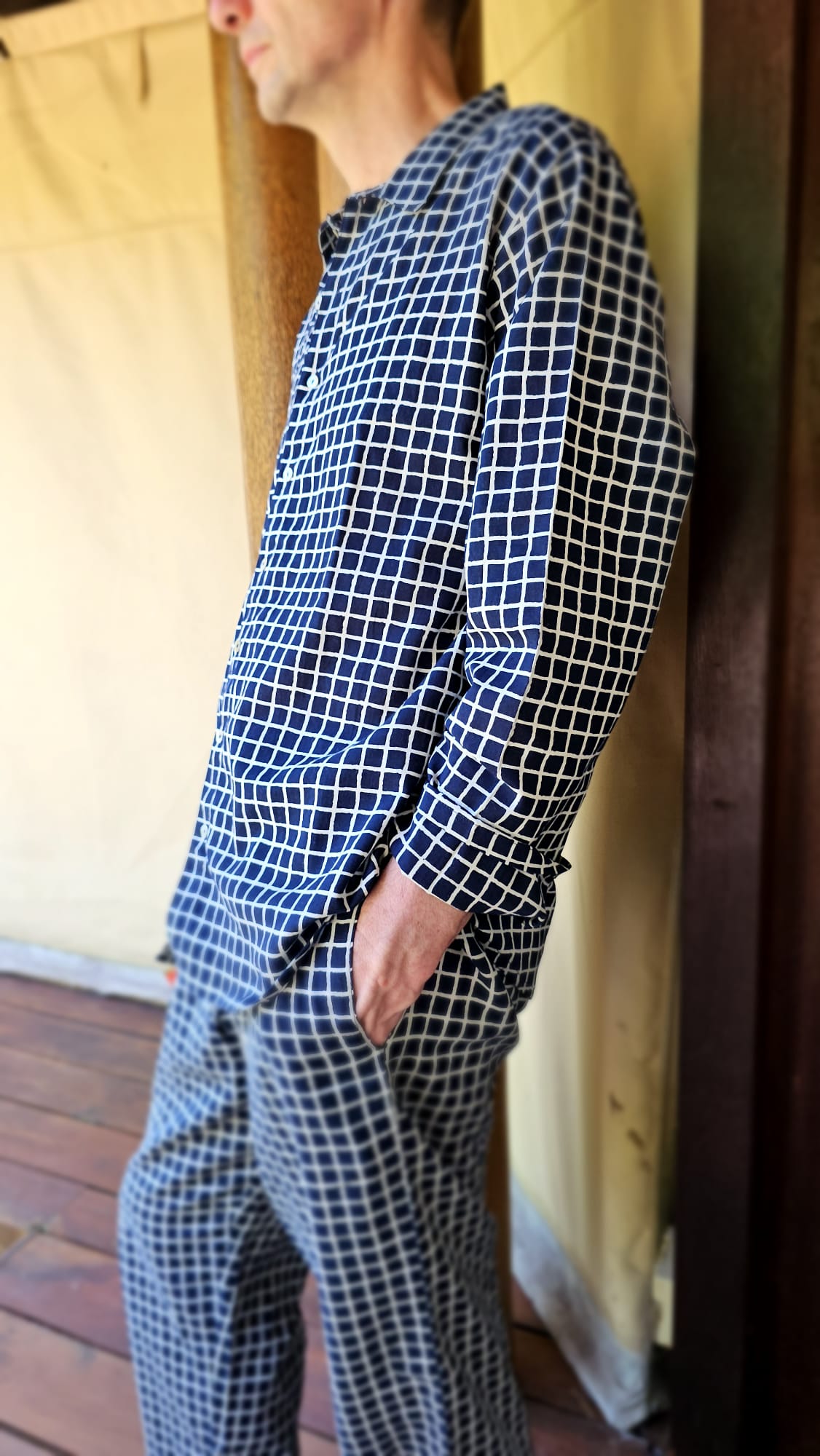 Blue D Pajama Set