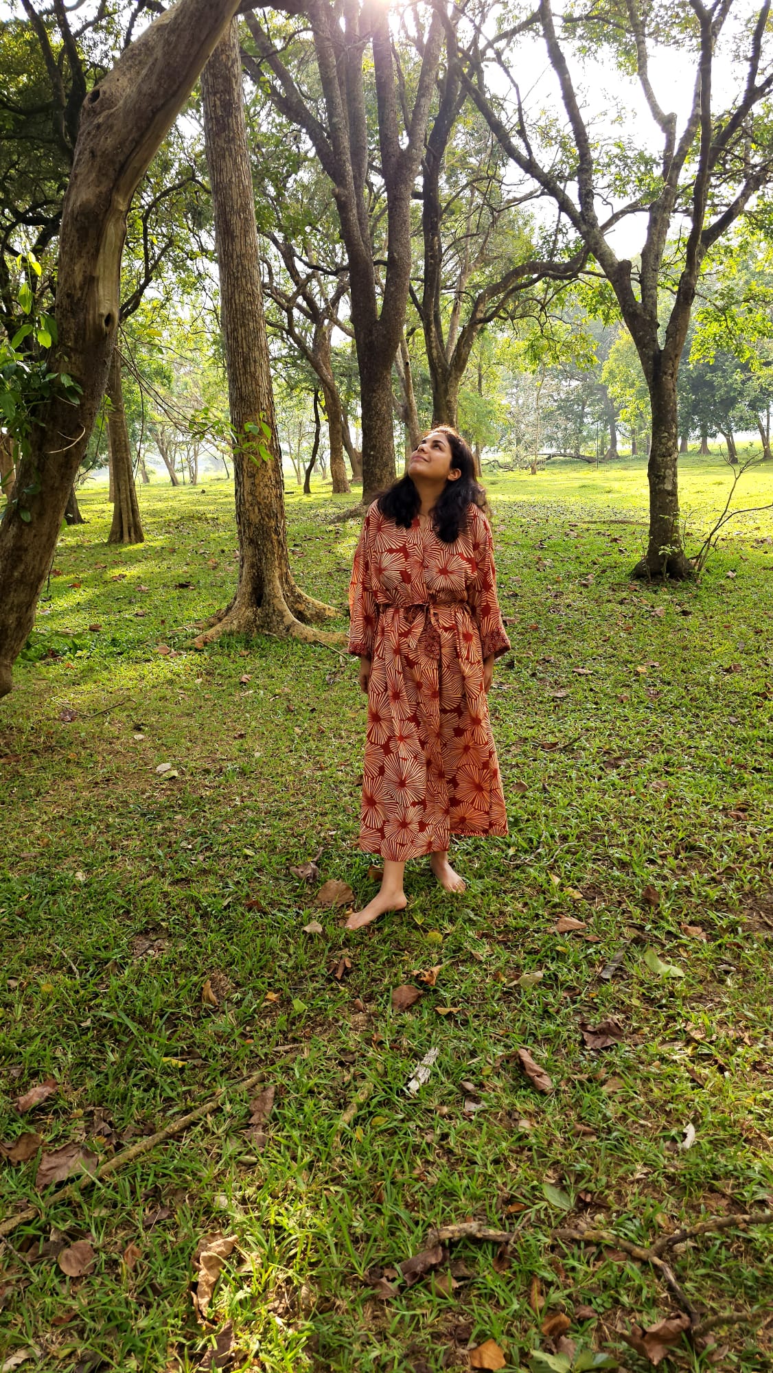 Kimono Gingko Aura | Sustainable Cotton Robe