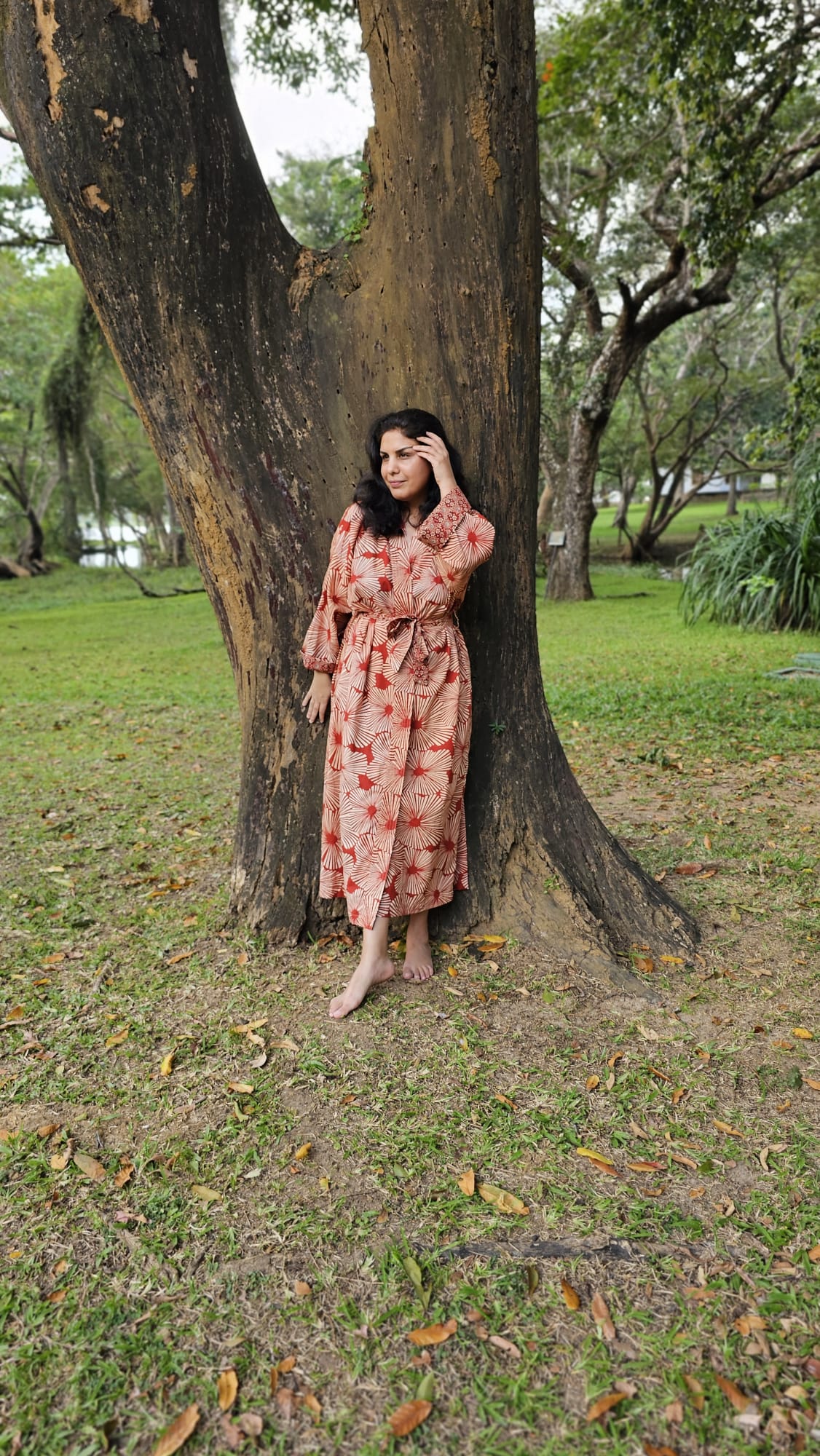 Kimono Gingko Aura | Sustainable Cotton Robe