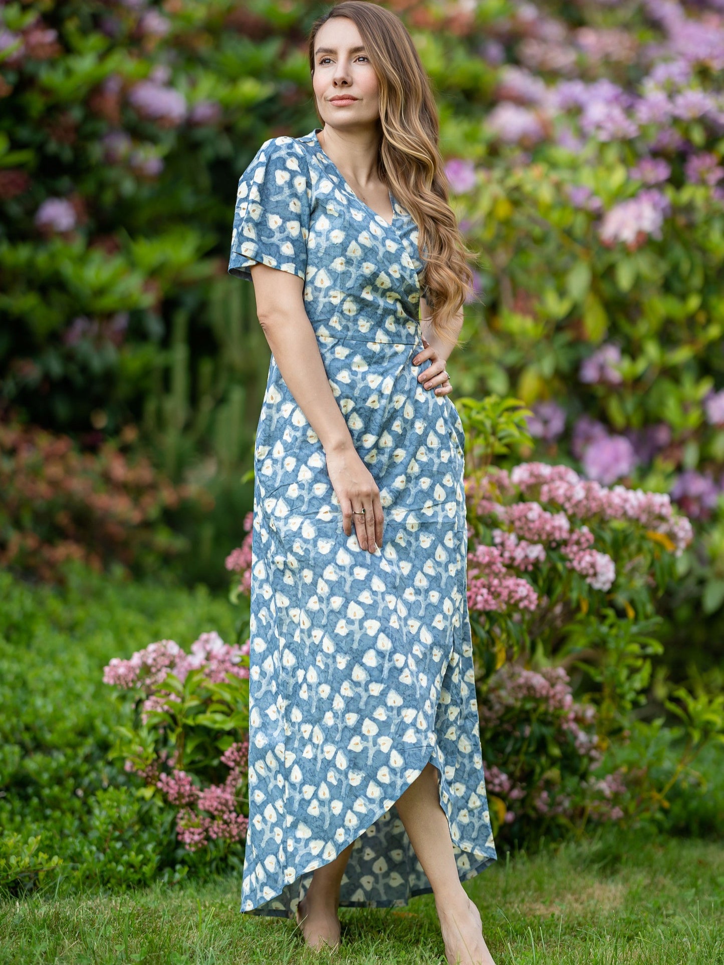 Wrap Dress Aqua