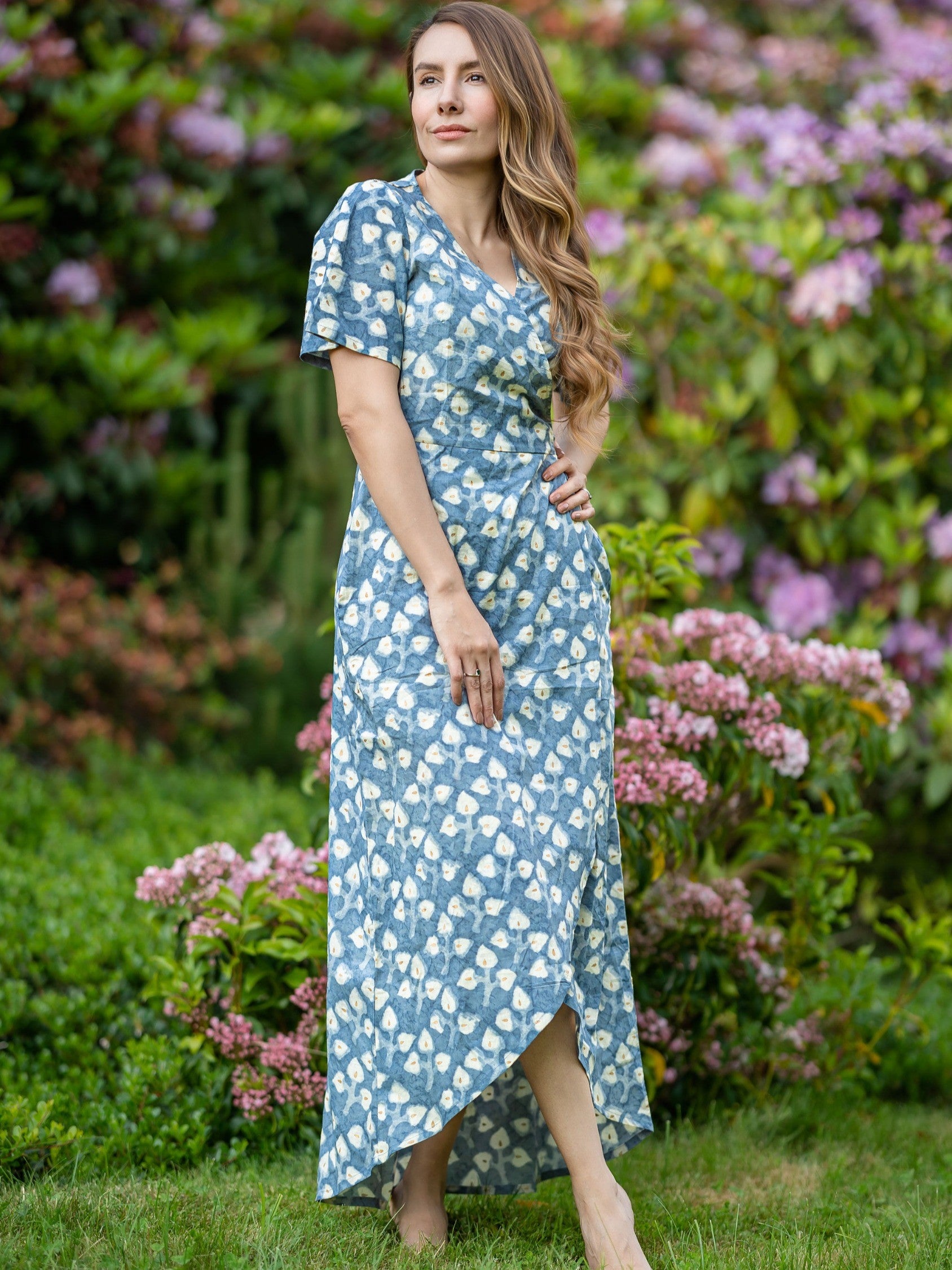Wrap Dress Aqua