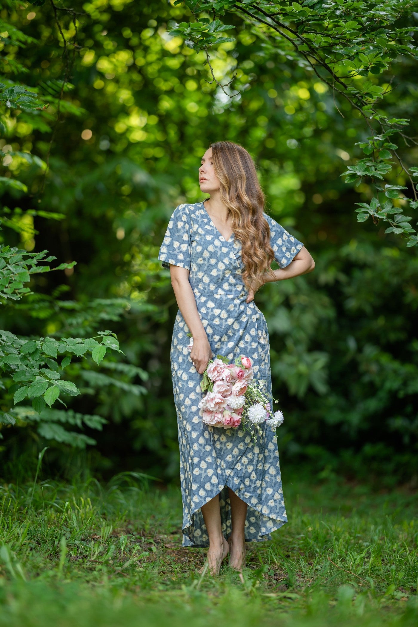 Wrap Dress Aqua